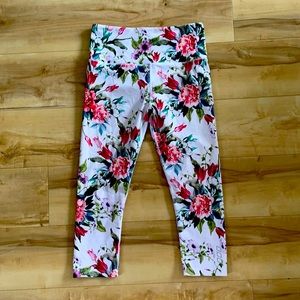 Lorna Jane floral leggings size medium
